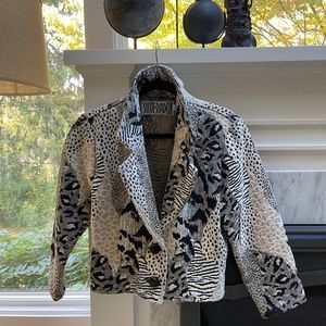 Vintage Silverado Animal Print Cropped Jacket